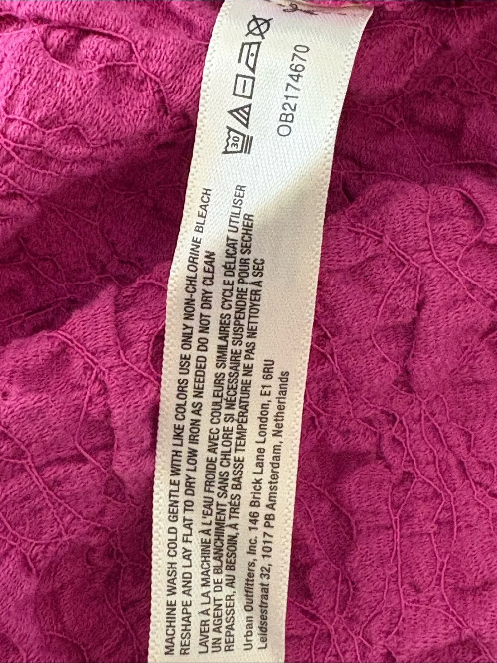 NWOT Free People Free-est Fuchsia Textured Halter Midi Dress ~ M